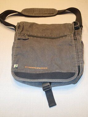 Camaro Canvas Messenger Bag, Grey